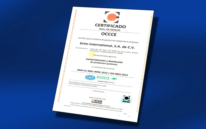 DRIM International obtiene la Certificación ISO 9001 en gestión de calidad y excelencia empresarial DRIM International obtiene la Certificación ISO 9001 en gestión de calidad y excelencia empresarial