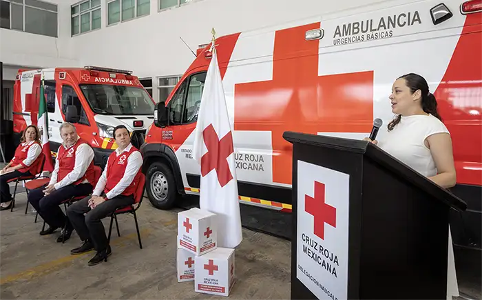 Centro de acopio FUNO Cruz Roja Mexicana Naucalpan