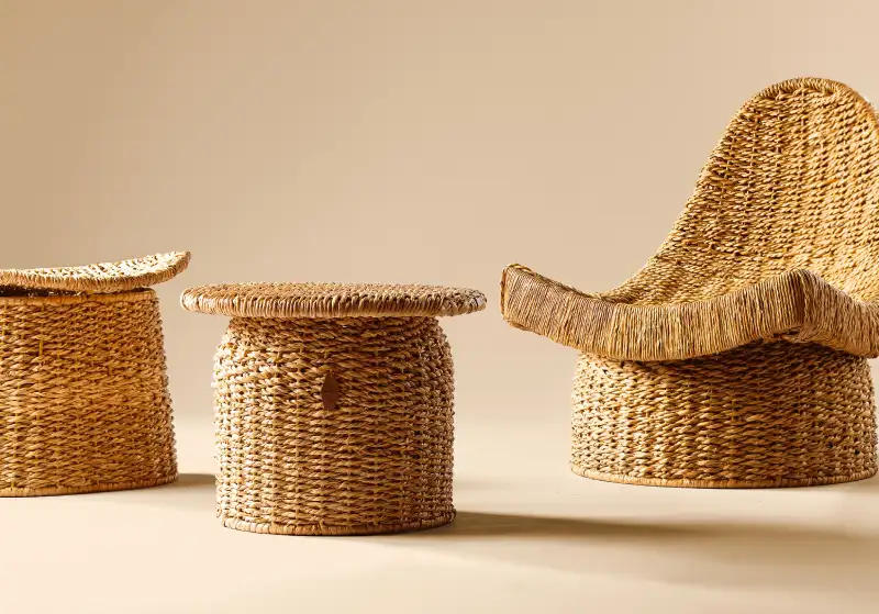 Artesanía totora Huanchaco Corona Backus