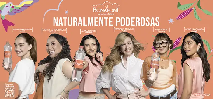 Embajadoras de Bonafont celebrando fuerza femenina