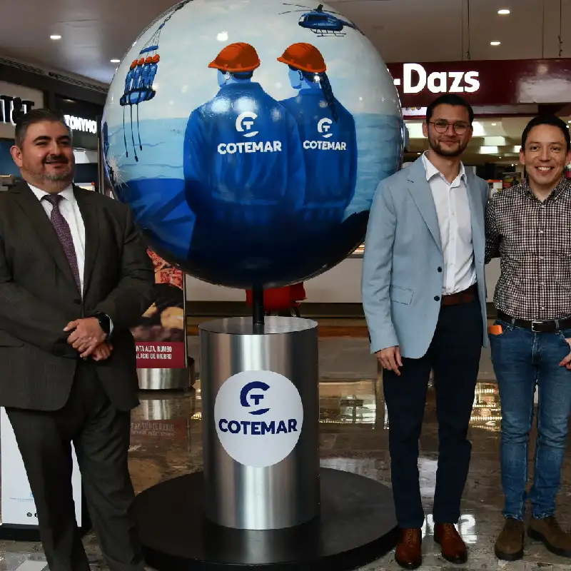 Escultura de la Exposición Ruta de las Empresas