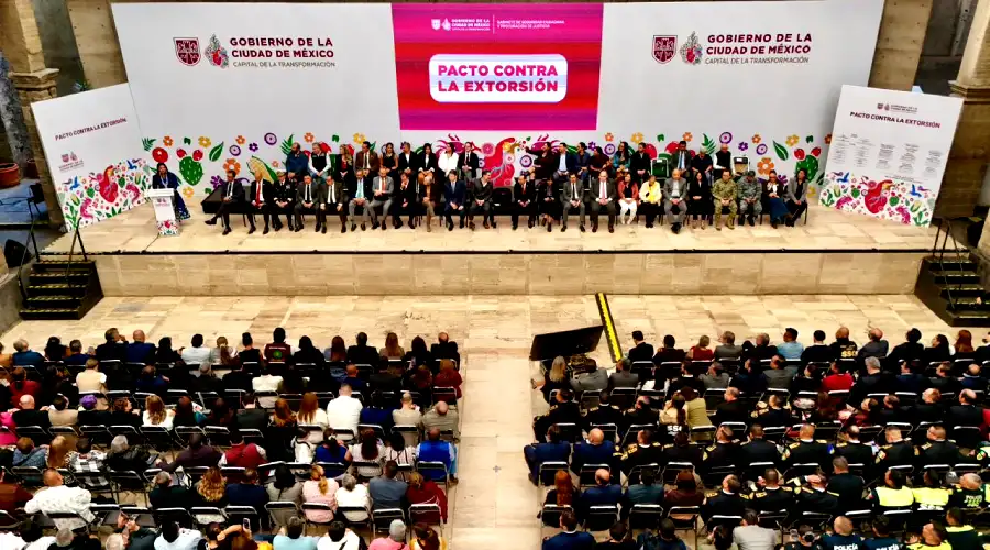 Firma del Pacto contra la Extorsión CDMX